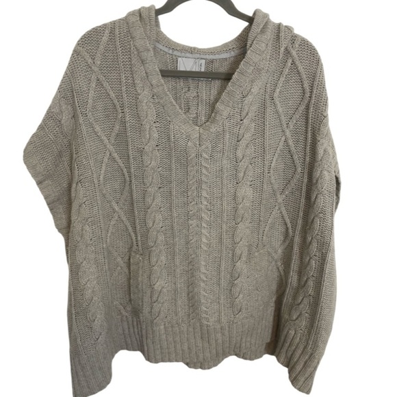 Michael Stars Oversized Hooded Sweater 2 - Picture 1 of 6